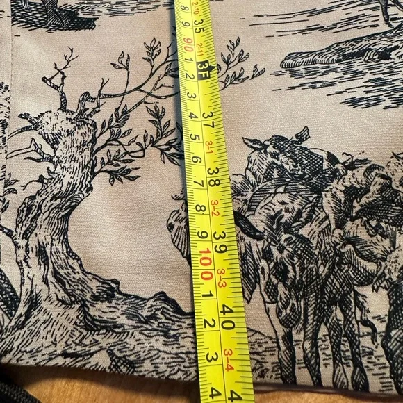 Harvé Benard Toile de Jouy Blazer Jacket & Sheath Dress Two Piece Suit 10/12 - Picture 11 of 16